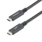 StarTech.com 1,8 m USB-C&ndash;USB-C kaabel &ndash; 5 A, 100 W PD 3.0 &ndash; sertifitseeritud Chromebookiga t&ouml;&ouml;tamiseks &ndash; USB-IF sertifitseeritud &ndash; M/M &ndash; USB 3.0 5 Gbit/s &ndash; USB-C laadimiskaabel &ndash; USB-C t&uuml;&uuml;pi kaabel