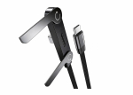 Vakoss TC-U570 USB-C &ndash; USB-C kaabel alusfunktsiooniga, 100 W, 1 m, must