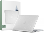 Tech-Protect SmartShell &uuml;mbris Apple MacBook Air 13 2022-2024 jaoks, glitter clear