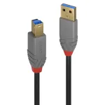 Lindy 1m USB 3.2 Type A&ndash;B kaabel, 5 Gbps, Anthra Line