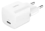 Laadija Belkin BoostCharge 25W USB-C PD (sise-AC) valge &mdash; kaasaskantavate m&auml;ngukonsoolide, nutitelefonide, tahvelarvutite jaoks