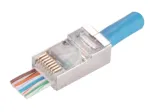 RJ45 STP Cat.5e sirge pistik Alantec WT116 pakk 100 tk, varjestatud pistik 8P8C kaablitele