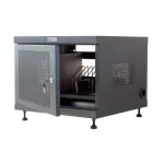 Riiulisammas TECHLY 367652 kaablikorraldaja 3M kleepkinnitusega, teras, 550&times;550&times;410 mm, must