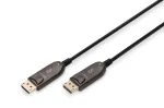 DIGITUS DisplayPort AOC h&uuml;briid-kiudoptiline &uuml;henduskaabel M/M UHD 8K@60Hz, CE, must 10m