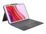 Klaviatuur Logitech Combo Touch QWERTZ German Smart Connector Graphite