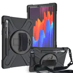 eSTUFF AUSTIN Defender Case ES681844-BULK tagakaas Samsung Galaxy Tab S7+/S8+ 31,5 cm (12,4 tolli) jaoks, silikoon/pol&uuml;karbonaat, must