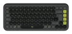 LOGITECH juhtmevaba klaviatuur - Pop Icon Keys - grafiit ja roheline Qwertz saksa