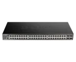 D-Link 48-port Gigabit Smart Managed Switch 4 x 10G SFP+, Hallatav, L3, Gigabit Ethernet (10/100/1000), Riiulipaigaldus