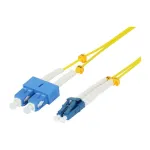 Synergy 21 LWL-2-Faser-Patchk. 1.5mtr.LC-SC 9/125um OS2 AD 2mm flexible Knickschutzt&uuml;lle - Single- bzw. Monomode-Faser - 1,5 m