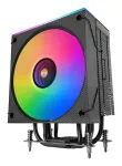 &Otilde;hkjahuti TACENS Mars Gaming MCPU-LCD, 120 mm ventilaator, TDP 300 W, toetab LGA1700/1200/115x/1366 ja AM4/AM5, must