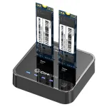CoreParts MS-CLONER-NVME salvestusseadme dokkimisjaam USB 3.2 Gen 2 (3.1 Gen 2) USB-C Must