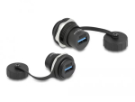 DeLOCK USB 3.2 Gen 1 Type-A sisseehitatud pistik IP67 veekindel must 86961
