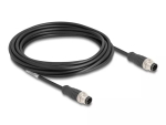 v&otilde;rgukaabel DeLOCK M12 kaabel A-coded 8 pin male to male Cat5e 5 m Must