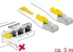 V&otilde;rgukaabel DeLOCK 85333 RJ-45 Cat6a 3m Valge