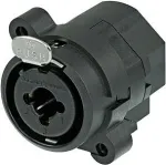 Neutrik NCJ6FI-S XLR/1/4 stereo jack combo Must juhtmega pistik (NCJ6FI-S)