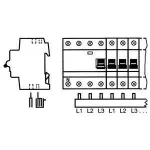 ABB 3-faasiline latt &uuml;henduslatt PS3/60 pro M kompaktne 60 moodulit m&otilde;&otilde;tu l&otilde;ikamiseks PS3/60 (2CDL230001R1060)