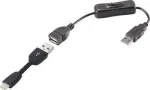 USB 2.0 A - Apple Lightning kaabel Renkforce RF3346622, 0,30 m, must