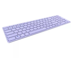 Juhtmevaba klaviatuur Rapoo E9700M QWERTZ Saksa Lilla RF Bluetooth