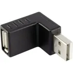 Renkforce 29212C30 USB 2.0 adapter, USB-A pistik USB-A pesaks, 90&deg; &uuml;lespoole kallutatud