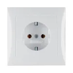 berker pistikupesa t&uuml;&uuml;p F 47428989, 16 A, 250 V, valge, duroplastist korpus