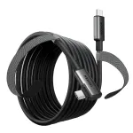 USB-C to USB-C kaabel UGREEN 90629 &mdash; USB 3.2 Gen 1, 5 Gbit/s, 5 m, must, nurga- ja sirgpistikuga