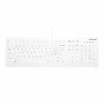 Juhtmega t&auml;issuuruses klaviatuur Active Key CHERRY AK-C8112 Medical USB QWERTZ 105 klahvi valge 1.8 m