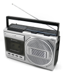 Kaasaskantav kassetim&auml;ngija Soundmaster RR20SI &mdash; FM/MW/SW raadio, 3 W RMS, 3,5 mm k&otilde;rvaklapid, must/h&otilde;bedane