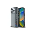 BMW Motorsport k&otilde;va &uuml;mbris Apple iPhone 16 Pro 6,3-tollisele, hall, IML vertikaalne triip