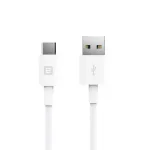 Evelatus andmekaabel Type-C seadmetele, TPC07 Valge - USB-A USB-C-le, 1,2m, 15W laadimine, andmes&uuml;nkroonimine