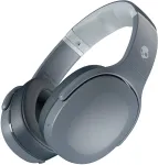K&otilde;rvaklapid Skullcandy Crusher Evo &mdash; juhtmega ja Bluetooth, hall, 40 h taasesitus, USB-C, AUX, kokkupandavad