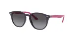 Ray-Ban RJ9070S70218G laste p&auml;ikeseprillid, l&auml;bipaistev hall, ruudukujuline, 46 mm