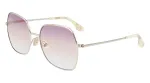 Victoria Beckham VB223S-728 Naiste metallist p&auml;ikeseprillid, kuldne pruuni gradiendiga 56mm