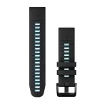 Garmin QuickFit 22 mm silikoonist kellarihm, must/sinine (010-13280-05)