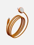 ENERGEA Flow Duo Watch 2-in-1 USB-C to USB-C + Apple Watch laadija 480Mbps 60W 1,5m Oranž