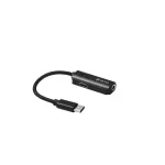 Devia Universal Smart Type-C to 3.5mm Jack v&otilde;i Type-C adapter PD-laadimisega, must