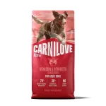 CARNILOVE ACTIVE kuivtoit koertele, ulukiliha (hirv, p&otilde;hjap&otilde;der, metssiga), aktiivsetele t&auml;iskasvanud koertele, k&otilde;ik t&otilde;ud, 12 kg