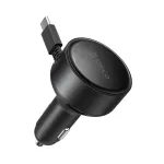 ORICO FC-60-2C 60W Sisset&otilde;mmatava USB-C kaabliga auto laadija - must