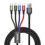 Baseus Fast 4in1 2xUSB-C / Lightning / Micro 3.5A 1.2m USB-kaabel (must)