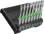 HAZET 2304SH-13 8-osaline sisemine TORX-otsakute komplekt 1/4 tolline padrun T10-T45, 25 mm, eriterasest, fosfaaditud