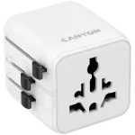 Reisiadapter CANYON OnTour One EU UK US AUS valge (CNS-TA1005W) &ndash; universaalne pistiku teisendus EL/&Uuml;K/USA/AUS jaoks