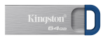 Kingston DataTraveler Kyson DTKNG2/64GB USB-m&auml;lupulk, 64 GB, USB 3.2 Gen 1, metallist