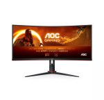 34-tolline AOC CU34G2XP/BK VA monitor, 3440&times;1440, 21:9, 180 Hz, 1 ms, 2&times;HDMI, must