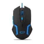 Esperanza MX205 FIGHTER - Hiir - USB - Sinine - Hiiri - Optiline - 6 nuppu - Must