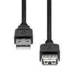USB-pikenduskaabel ProXtend USB2AAF-0005 &mdash; 5 m, USB-A-pistik pistik USB-A emasele, must