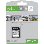 V&auml;lkm&auml;lu PNY 64GB SDXC UHS-I Class 10 P-SD64GU1100EL-GE