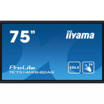 iiyama PROLITE TE7514MIS-B2AG Kiosk disain 190.5 cm (75 tolli) LCD Wi-Fi 435 cd/m&sup2; 4K Ultra HD Must Puuteekraan Sisseehitatud protsessor Android 24/7