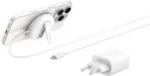 Magnetiline juhtmevaba laadija Belkin WIA011KQWH Qi2 15W kokkupandav koos 20W toiteadapteriga, valge