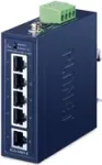 Haldamatu 5‑pordiline Gigabit Ethernet l&uuml;liti PLANET IGS-500T-E (10/100/1000), sinine
