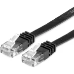 VALUE - V&otilde;rgukaabel - RJ-45 (M) kuni RJ-45 (M) - 5 m - UTP - CAT 6a - Halogeenivaba, Vormitud, Lame - Must (21.99.0825)