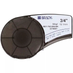 Isekleepuv printeri silt Brady M21-750-595-BK &mdash; vin&uuml;&uuml;l, must, 1,91 cm x 6,4 m